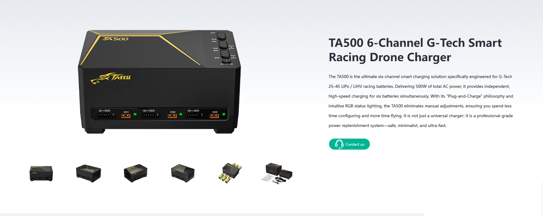 TATTU TA500 6-Channel G-Tech S - Drone Racing Charger 评论和价格