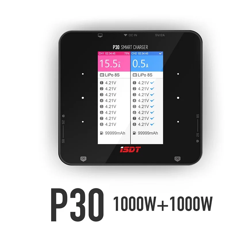 ISDT P30 Dual Channel Smart Ba - Drone Racing Charger 评论和价格