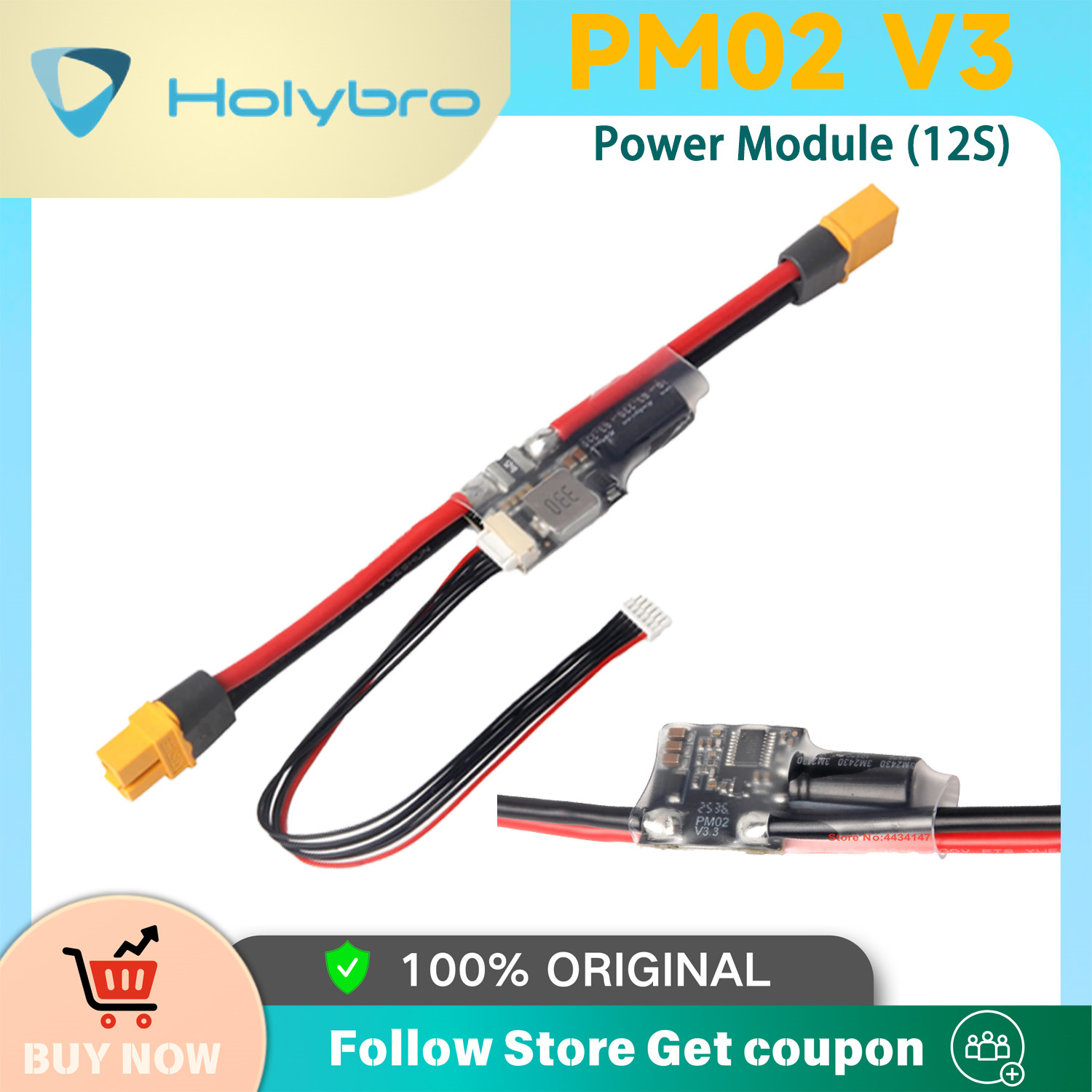 Holybro PM02D Power Module 2S- - Drone Racing Flight Controller 评论和价格