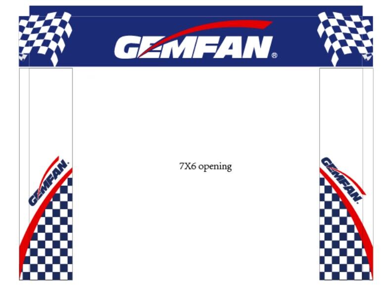 Gemfan 305*236CM 7X6FT FPV Rac - Drone Racing Gate 评论和价格